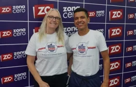 Jeannette Rinkel Panner y Jack Polo, rectora y coordinador de deportes del Colegio Británico.