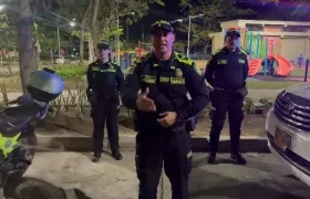 Mayor de la Policía Metropolitana de Barranquilla, Cristian Alzate.