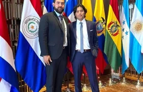 Germán Londoño con Nicolás Petro.