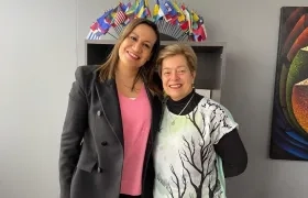 Las ministras de Salud Carolina Corcho y de Trabajo Gloria Inés Ramírez.
