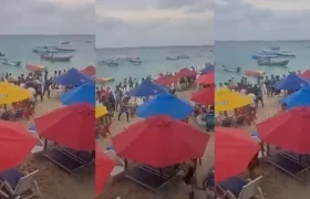 Enfrentamiento entre lancheros en las playas de Barú.