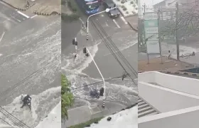 Motociclista arrastrado. 