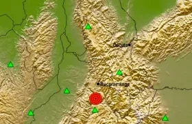 Epicentro del sismo.