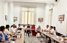 Reunión realizada en Triple A para coordinar las acciones.