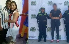 Deivis Enrique Pérez Castro y Lorena Isabel Rodríguez Velásquez. En la siguiente foto, tras ser capturada