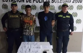 La Policía capturó a dos personas por extorsión en Soledad.