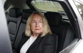 June Steenkamp, madre de la víctima, asistió a la audiencia. 