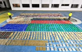 La droga incautada en zona rural de Uribia, La Guajira