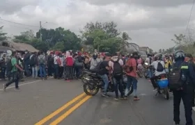 El bloqueo por paro minero cumplió este viernes 16 dias.