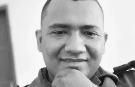 Fredy Joaquín Cantillo Sánchez, patrullero de la Policía asesinado en Santa Marta. 