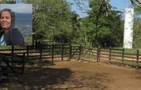 A Amanda Arroyo la secuestraron de su finca 'El Progreso' de Tamalameque.