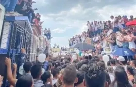 El sepeilio de Yeison Jácome en Pailitas fue masivo.