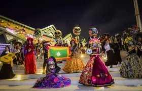 Presentación del Festival Internacional de Teatro de Bogotá en el Gran Malecón.