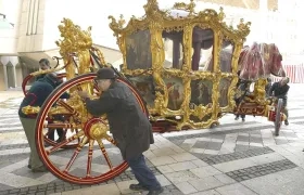 Carroza "Gold State" fabricada hace 260 años. 