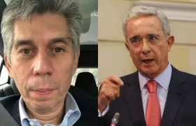 Daniel Coronell y Álvaro Uribe Vélez. 