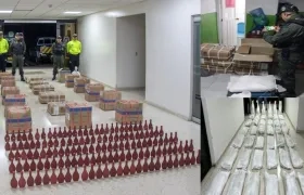 Material explosivo incautado por la Policía. 