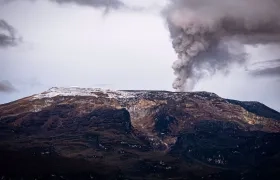 Imagen reciente del volcán Nevado del Ruiz.