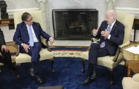 El presidente de Colombia, Gustavo Petro y el presidente de EE.UU., Joe Biden