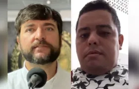 El Alcalde Jaime Pumarejo y Carlos Alberto Ortiz Blanco, alias 'Cachete'.