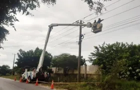 Trabajos programados de mantenimientos de redes eléctricas.
