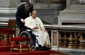 Papa Francisco en su residencia en el Vaticano