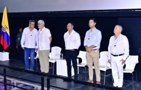 El Presidente Petro con el alcalde de Valledupar, Mello Castro.