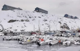 En la imagen de archivo, botes de pesca en Vestervig, Nuuk, Groenlandia.