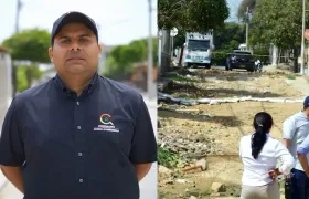 Jairo Fandiño Vásquez, contralor Distrital de Barranquilla, visitó las obras en cinco sectores