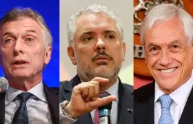 Mauricio Macri, Iván Duque y Sebastián Piñera