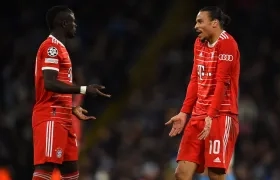 La discusión entre Sadio Mané y Leroy Sané.