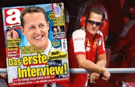 Portada de la revista anunciando la entrevista a Schumacher.