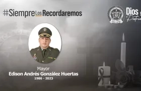 Mayor General Édinson González, asesinado