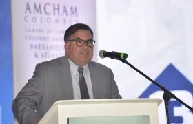 El Embajador (e) de los Estados Unidos en Colombia, Francisco Palmieri, en su visita este miércoles a Barranquilla