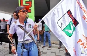 Marcha de Fecode del pasado 1o. de Mayo, Día del Trabajador