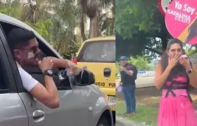 El agresor le gritó y le lanzó agua a la candidata a la Alcaldía de Cali, Catalina Ortiz