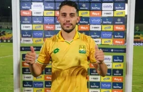 Gonzalo Lencina marcó nueve goles con el Bucaramanga. 