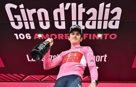 Geraint Thomas había cedido el liderato del Giro el pasado sábado.