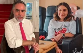 El Embajador Armando Benedetti y la Jefa de Gabinete, Laura Sarabia, hoy enfrentados