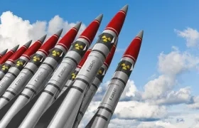 Aspecto de misiles nucleares. 