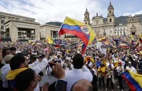 Manifestaciones en contra del Gobierno Petro