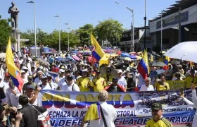 Marcha en contra del Gobierno.
