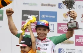 Miguel Ángel 'Supermán' López del Team Medellín.