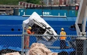 Restos del sumergible Titán