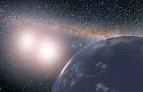 El nuevo sistema formado por dos estrellas y dos planetas orbitan en torno a ambas.