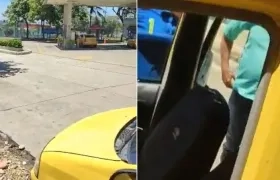 El taxista quedó muerto dentro de su vehículo. 