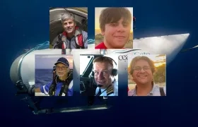 Pasajeros del sumergible Titán.