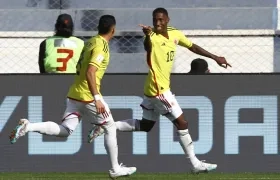 Yaser Asprilla celebra su gol.
