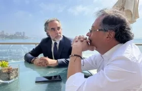 El Presidente Petro y su exembajador en Venezuela Armando Benedetti