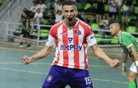 Santiago Angulo, autor de uno de los goles de Independiente Barranquilla. 