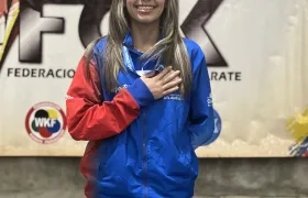 Laudith Cabrera Rivero, karateca atlanticense. 